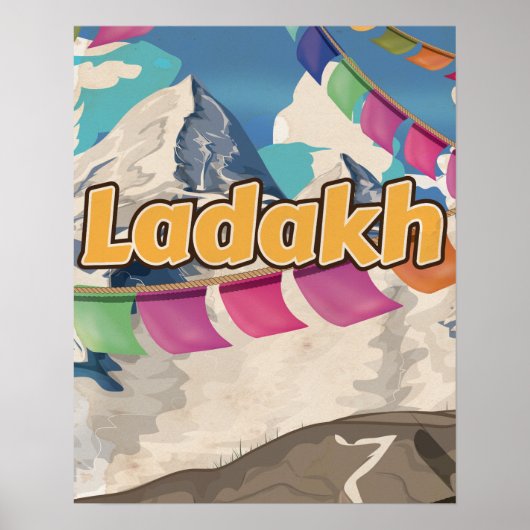 Ladakh, India Vintage旅行ポスター ポスター (正面)