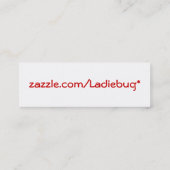 Ladiebugのしおり スキニー名刺 (裏面)