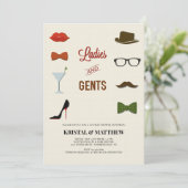 Ladies and Gents Couples Shower 招待状 (スタンド正面)