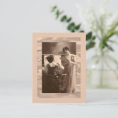 Ladies at piano and singing  Victorian ポストカード (スタンド正面)