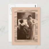 Ladies at piano and singing  Victorian ポストカード (正面/裏面)