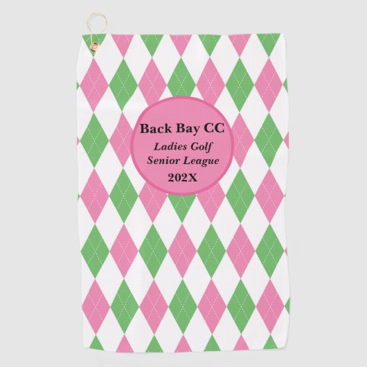 Ladies Custom Golf League Towel ゴルフタオル (正面)