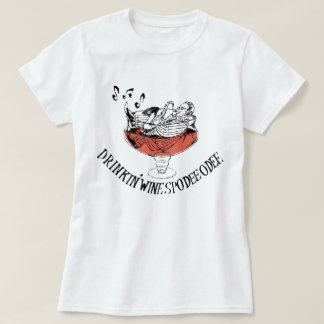 Ladies - Drinkin' Wine Spodie Odie Tシャツ