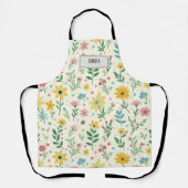 Ladies floral apron Spring | Floral apron | Gift エプロン (正面)