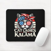 Ladies For Kamala Harris 2024 Chilless Cat Lady F マウスパッド (マウス)