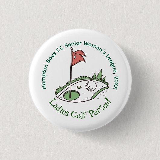 Ladies Golf League Celebration Button 缶バッジ (正面)