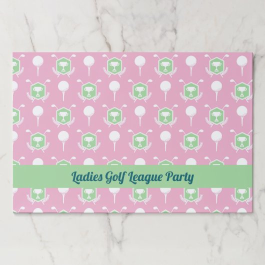 Ladies Golf League Paper Party Placemat ペーパーパッド (正面)
