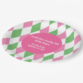 Ladies Golf League Party Dinner Plate ペーパープレート (アングル)