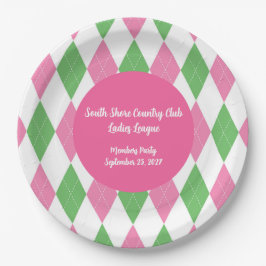Ladies Golf League Party Dinner Plate ペーパープレート
