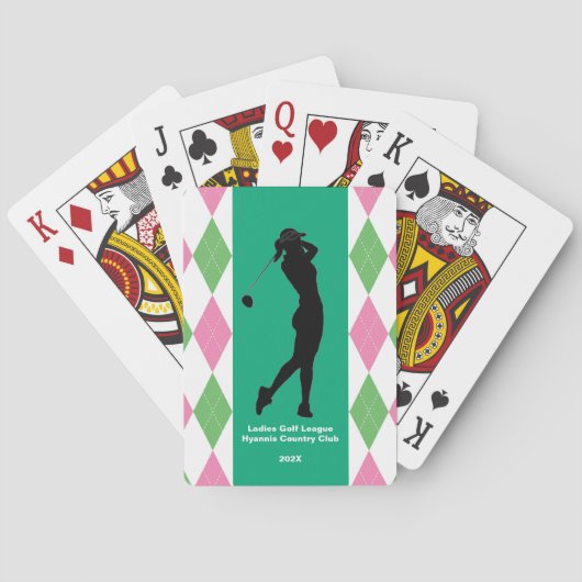 Ladies Golf League - Playing Cards トランプ (裏面)