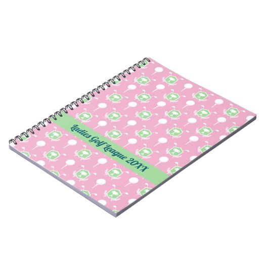 Ladies Golf League Spiral Notepad ノートブック (左側)