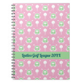 Ladies Golf League Spiral Notepad ノートブック (正面)