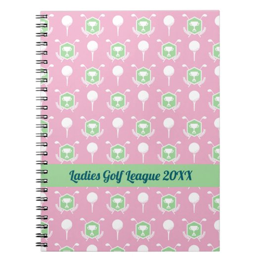 Ladies Golf League Spiral Notepad ノートブック (正面)