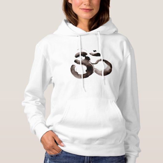 Ladies' hoodie featuring Om motif パーカ (正面)