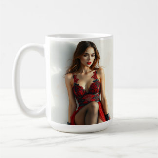 Ladies in Red コーヒーマグカップ