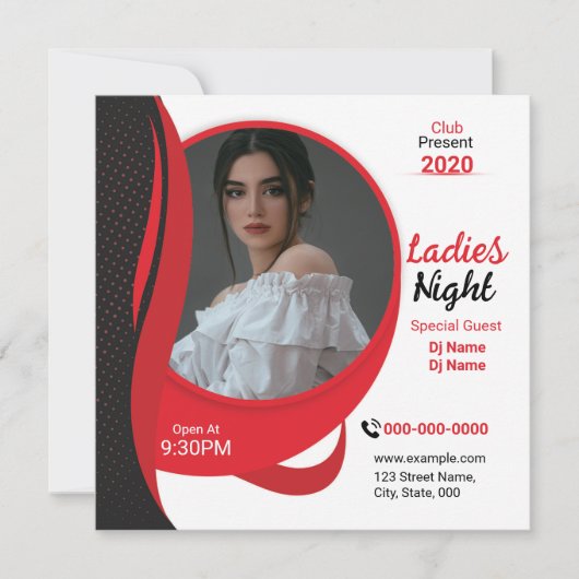 Ladies Night Club Flyer Template (正面)