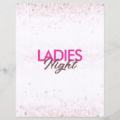 Ladies Night Party Pink Flyer Template チラシ (裏面)