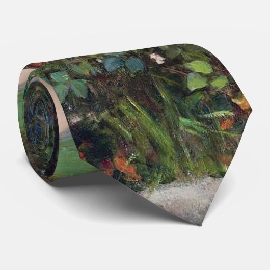 Ladies Picking Roses, John William Waterhouse ネクタイ (ロール)