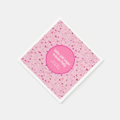 Ladies Pink Golf Flag Paper Napkins スタンダードカクテルナプキン (角)