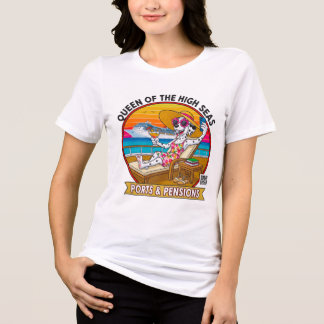 Ladies Queen of The High Seas - Front Print トライブレンドＴシャツ