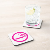 Ladies Smoking Area 喫煙女性 Japanese Sign コースター (右側)