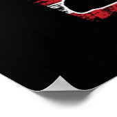 Ladies Softball Catchers Gear Stuff USA Flag ポスター (角)