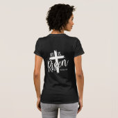 Ladies Tee He Is Risen Tシャツ (裏面フル)