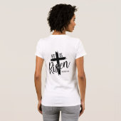 Ladies Tee He Is Risen Tシャツ (裏面フル)