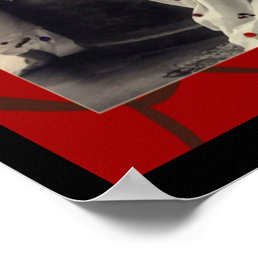 Ladies with long hair Victorian image ポスター (角)