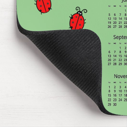 Ladiy Bugs 2026 Calendar Mousepad マウスパッド (コーナー)