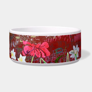 Ladrie's garden in red pet ボウル
