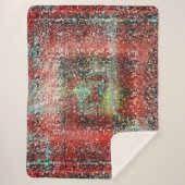 Ladrilho vermelho manchado com tinta spray シェルパブランケット (正面)