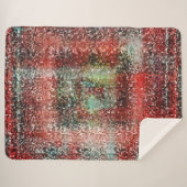 Ladrilho vermelho manchado com tinta spray シェルパブランケット (正面(横))