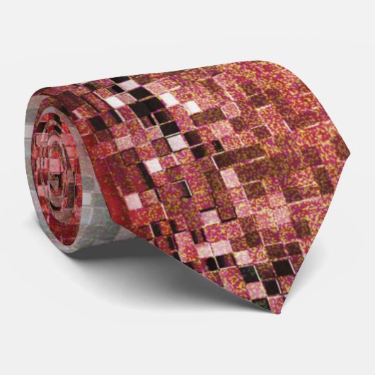 Ladrilho vermelho manchado com tinta spray ネクタイ (ロール)