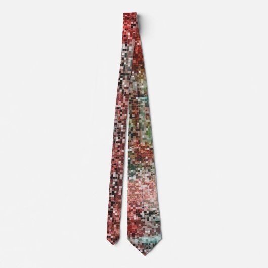 Ladrilho vermelho manchado com tinta spray ネクタイ (裏面)