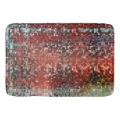 Ladrilho vermelho manchado com tinta spray バスマット (正面)
