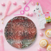 Ladrilho vermelho manchado com tinta spray ペーパープレート (パーティー)