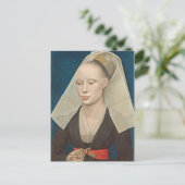 Ladyのポートレート, c.1460 (パネル上の油) ポストカード (スタンド正面)