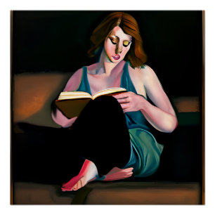 Lady'読's a book just chilling ポスター