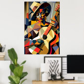 LADY 遊's THE BLUESポスター ポスター (ホームオフィス)