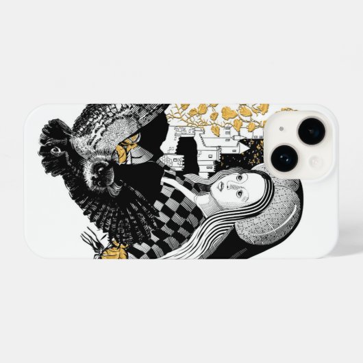 Lady and Night Owl iPhoneケース (裏面横)