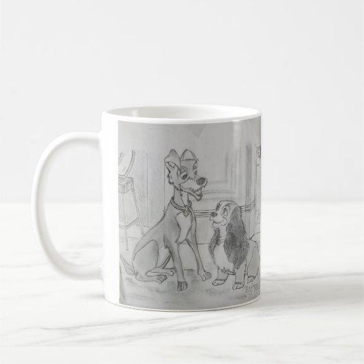 Lady and The Tramp Mug コーヒーマグカップ (左)