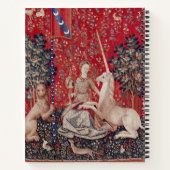 Lady and Unicorn Medieval Tapestry Sight ノートブック (裏面)