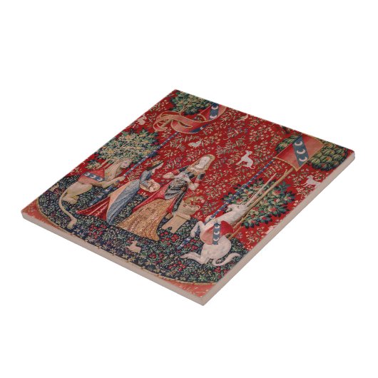 Lady and Unicorn Medieval Tapestry Smell タイル (側面)