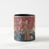 Lady and Unicorn Medieval Tapestry Taste マグカップ (中央)