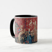 Lady and Unicorn Medieval Tapestry Taste マグカップ (正面左)