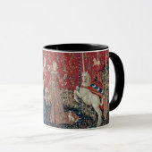 Lady and Unicorn Medieval Tapestry Taste マグカップ (正面右)