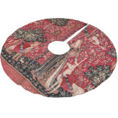 Lady and Unicorn Medieval Tapestry Touch ブラッシュドポリエステルツリースカート (アングル)