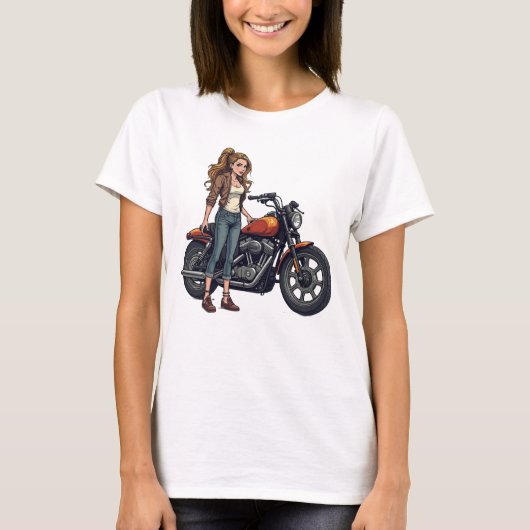 Lady Biker  Tシャツ (正面)