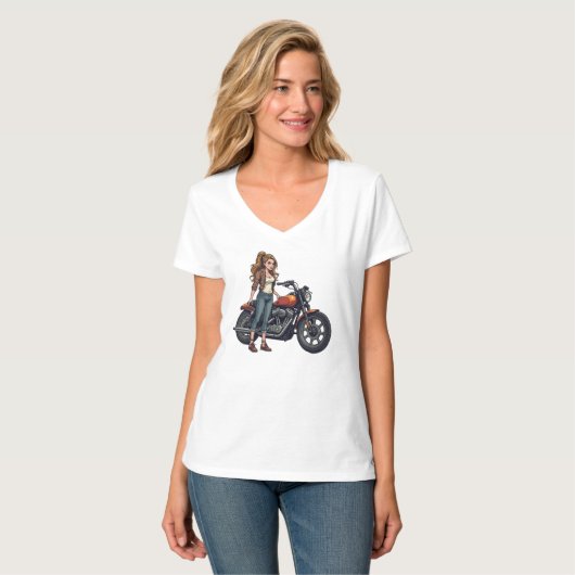 Lady Biker Tシャツ (正面フル)